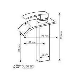 Torneira Cascata Banheiro Misturador Rose Gold Quadrada Tubrax - 5 Torneira Cascata Banheiro Misturador Rose Gold Quadrada Tubrax - 5