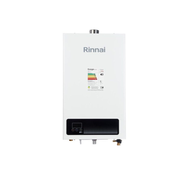 Aquecedor de Água a Gás Rinnai E15 Feh 15 Litros Bivolt Digital Branco - Gn (gás Natural)