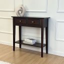 Ver imagem 2 de Aparador de Madeira Estreito Hall de Entrada Marrom Adan