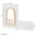 Ver imagem 3 de Kit Janela com Cerquinha para Beliche Montessoriana New Garden Casatema MadeiraOriginals Branco/Marrom