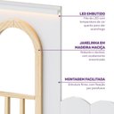 Ver imagem 5 de Kit Janela com Cerquinha para Beliche Montessoriana New Garden Casatema MadeiraOriginals Branco/Marrom
