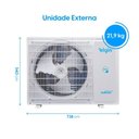 Ver imagem 2 de Ar Condicionado Split Hi-Wall Elgin Eco Inverter Iii Wi-Fi 18000 BTUS Quente e Frio 220V