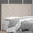 Ver imagem 2 de Cabeceira Estofada Cama Box Casal Tânia 140cm Suede Bege - Desk Design