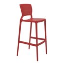 Ver imagem 3 de Banqueta Alta Bar Vermelha Safira Tramontina