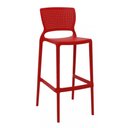Ver imagem 1 de Banqueta Alta Bar Vermelha Safira Tramontina