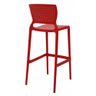 Banqueta Alta Bar Vermelha Safira Tramontina - 2