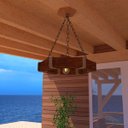 Ver imagem 3 de Lustre Luminária Pendente Rustico Corda Sisal Madeira Casa De Campo Estilo Carroça