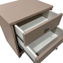 Ver imagem 4 de Mesa de Cabeceira Funcional com 02 Gavetas em Mdf Rosa - Pea Móveis