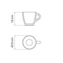 Ver imagem 5 de Xícara Cappuccino Tramontina Paola em Porcelana 200 Ml Tramontina