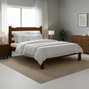 Ver imagem 1 de Cama Queen Esmeralda Madeira Maciça Castanho Resistente