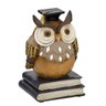 Coruja Decorativa com Capelo e Livros 16 cm - 1