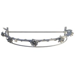 Lindo Dossel de Metal com Flores Artesanais Provençal para Quarto de Bebê - 1