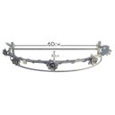 Ver imagem 2 de Lindo Dossel de Metal com Flores Artesanais Provençal para Quarto de Bebê