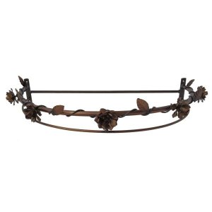 Porta tela de Berço Dossel de Flores em Ferro para Quarto Provençal