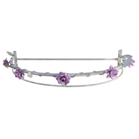 Dossel de Flores de Ferro Artesanal para Quarto Infantil Moderno