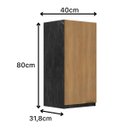 Ver imagem 3 de Armário Aéreo de Cozinha 40cm 1 Porta New York Móvel na Caixa
