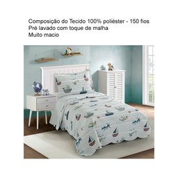 Colcha Infantil Evolution Patchwork 160X230 Camesa - 2