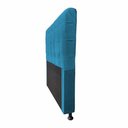 Ver imagem 2 de Cabeceira Dama 1,40 Cm Cama Box Casal Suede Azul Marinho