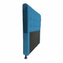 Ver imagem 3 de Cabeceira Dama 1,40 Cm Cama Box Casal Suede Azul Marinho