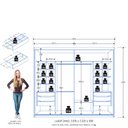 Ver imagem 6 de Guarda Roupa de Casal Atraente 2 Portas de Correr Cinamomo Zanzini