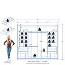Ver imagem 3 de Guarda Roupa de Casal Atraente 2 Portas de Correr Cinamomo Zanzini