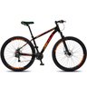 Bicicleta Aro 29 com Câmbio Traseiro Shimano Emotion Preto/vermelho/laranja - 1