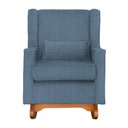 Ver imagem 3 de Poltrona Amamentação Com Balanço e Puff Aurora - Quarto de Bebê - Tecido Linho - Estopar Poltrona Au