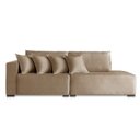 Ver imagem 1 de Sofá Modular Isa 4 Lugares com Chaise 270cm Bege Linho Isa Estofados