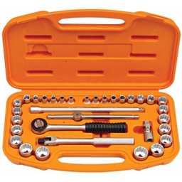Maleta com Soquetes e Acessórios 3/8" 33 Peças Tramontina PRO - 1