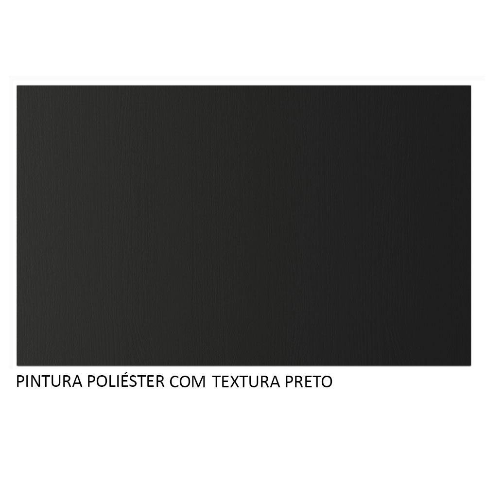 Guarda-roupa Casal 3 Portas de Correr de Espelho Preto Nobre Madesa - 10