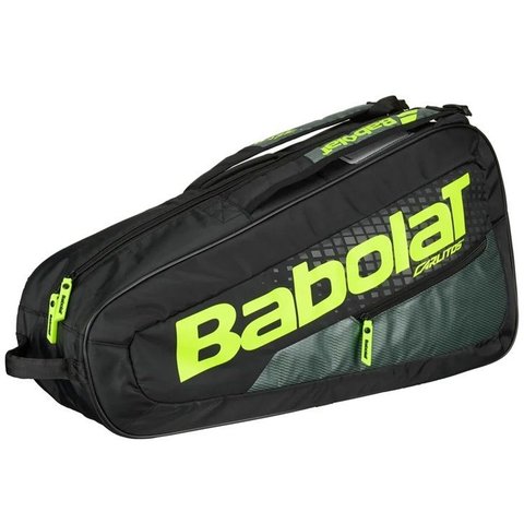 Raqueteira Babolat Carlitos Junior X3 Preto/verde