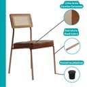 Ver imagem 6 de Conjunto Sala de Jantar 6 Cadeiras Cosmos Carraro Nogal Rosê
