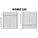 Ver imagem 3 de Painel e Rack Ripado com LED e Rodízio Nobre 230 Naturale Off White - Gelius