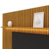 Painel e Rack Ripado com LED e Rodízio Nobre 230 Naturale Off White - Gelius - 12