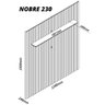 Painel e Rack Ripado com LED e Rodízio Nobre 230 Naturale Off White - Gelius - 14