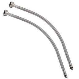 Engate Rabicho Monocomando Misturador 80cm Kit 8 Unidades Par Flexivel Mangueira Agua Quente Fria Ba - 9