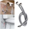 Engate Rabicho Monocomando Misturador 80cm Kit 8 Unidades Par Flexivel Mangueira Agua Quente Fria Ba - 7