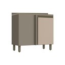 Ver imagem 1 de Módulo Cozinha Henn Connect Balcão Canto Reto 1 Porta c/Tampo Duna/Cristal
