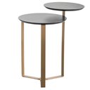 Ver imagem 2 de Mesa Lateral Base Dourada - Nero
