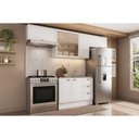Ver imagem 1 de Cozinha Modulada Carraro Bella 4 Peças (3aéreos+1balcão) C4p174 Branco-carraro