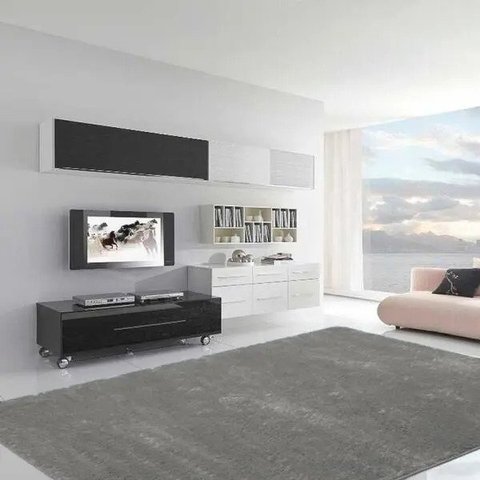 Tapete Furry Cinza Casa Dona 100x150