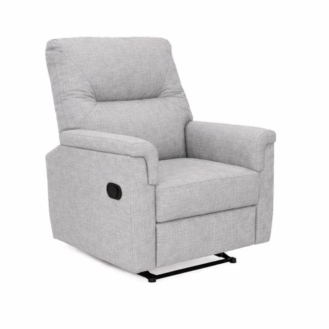 Poltrona Ravena Reclinável Linho Cinza Claro - Sallar Home