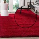 Ver imagem 3 de Tapete para Sala e Quarto Peludo Luxo Casa Dona 100x150cm Vermelho Nobre