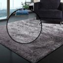 Ver imagem 3 de Tapete Social Felpudo Macio Casa Dona 150x200cm Cinza