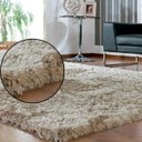 Ver imagem 2 de Tapete Apolo Peludo e Liso Casa Dona 150x200cm Bege