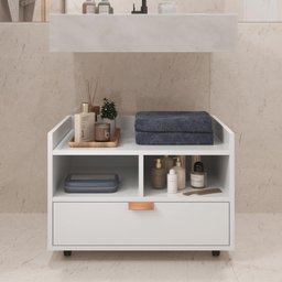Gabinete para Banheiro Berlim:branco - 1