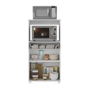 Ver imagem 5 de Balcão Multimóveis Multiuso Forno e Microondas Branco Ref. 4060g 2 Portas e 1 Gaveta