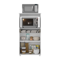 Balcão Multimóveis Multiuso Forno e Microondas Branco Ref. 4060g 2 Portas e 1 Gaveta - 5 Balcão Multimóveis Multiuso Forno e Microondas Branco Ref. 4060g 2 Portas e 1 Gaveta - 5