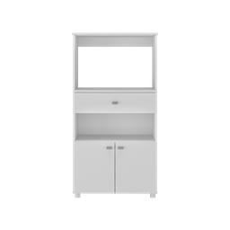 Balcão Multimóveis Multiuso Forno e Microondas Branco Ref. 4060g 2 Portas e 1 Gaveta - 6 Balcão Multimóveis Multiuso Forno e Microondas Branco Ref. 4060g 2 Portas e 1 Gaveta - 6