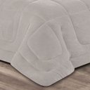 Ver imagem 3 de Coberdrom Casal King Everest Sherpa e Manta Microfibra 1 Peça - Cinza